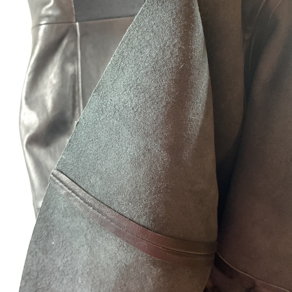 NWT Antonio Melani Luxury Soft Black Leather Sleeveless Dress, 2 - Picture 7 of 10